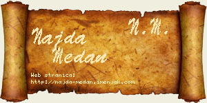 Najda Medan vizit kartica